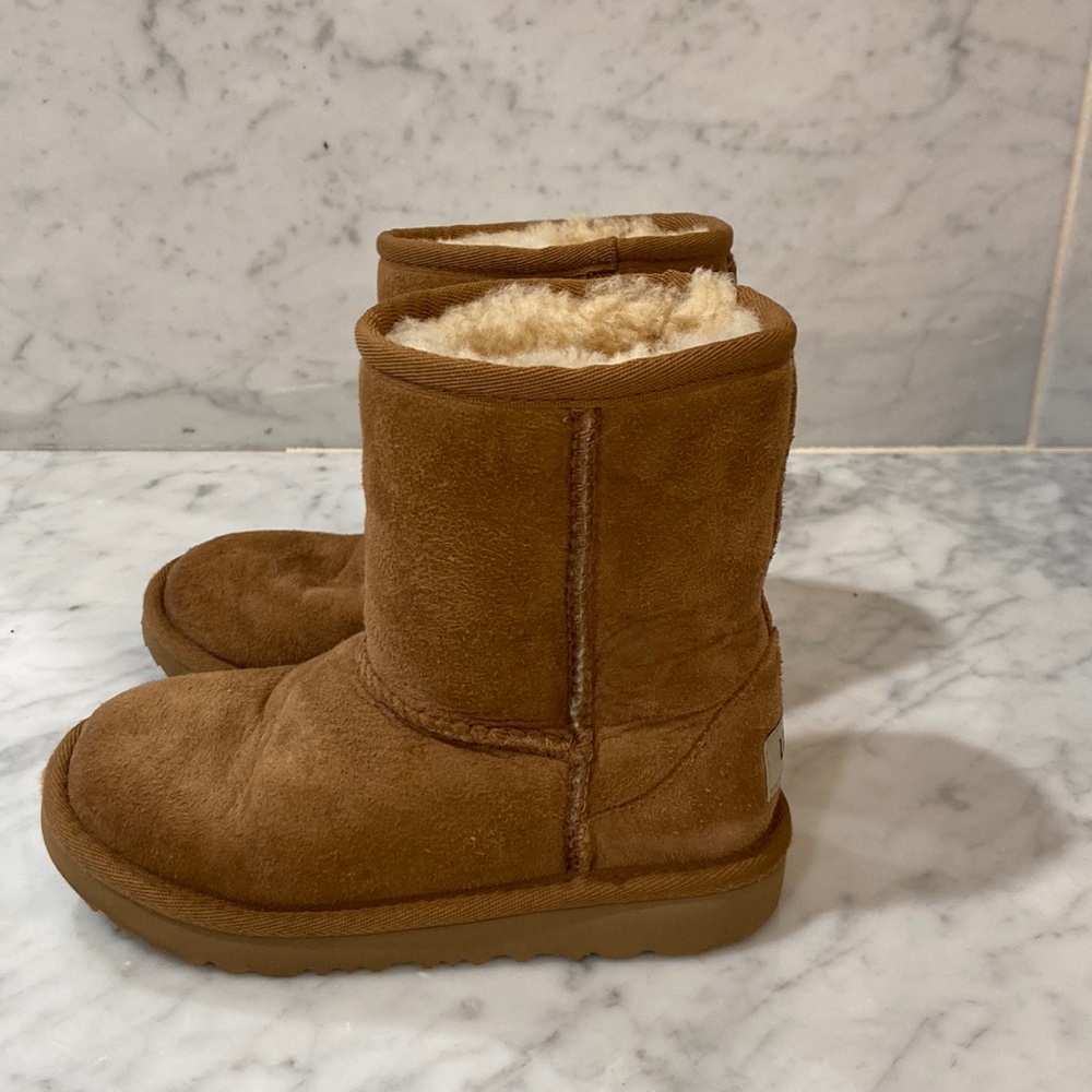 Uggs Kids' Classic Short II Water Resistant Genuine Shearling Boot